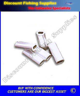 Crimps - Aluminum Single Sleeve 1.5mm TO 2.8 (18mm long) Oval