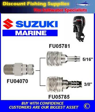 Suzuki large male tank outlet 1/4" NPT. Scepter/Moeller brand (FU04070)