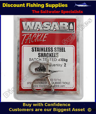 Wasabi S/S Shackles 430kg X 2