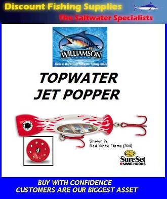 Williamson Jet Popper - 7" Red/White