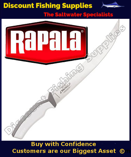 RAPALA MARTTIINI 12 ANGLER'S CURVED FILLET KNIFE W/PLASTIC SHEATH