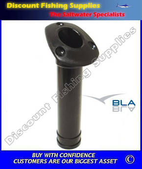 BLA Flush Mount Rod Holders - H.D. Plastic Black