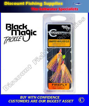 Black Magic Flasher 5/0 Snapper Whacker 'Firefly'