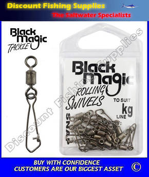 Black Magic Rolling Swivel Snap Small Pack