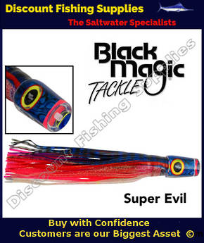 Black Magic Super Stripey XT Lure Super Evil - Rigged