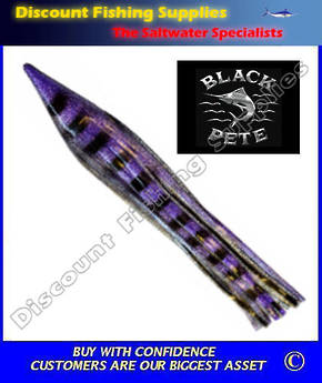 Black Pete Lure Skirt 12" Purple Silver