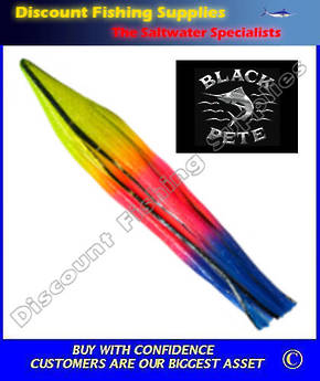 Black Pete Lure Skirt 8" Rainbow
