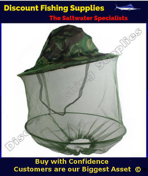 Camo Hat With Bug Screen