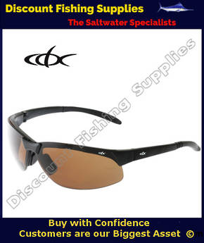 CDX Polarised Sunglasses Bi-Focal - BLACK - BROWN +2 LENSE