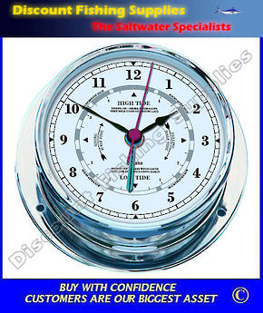 Royal Mariner Chromed Brass Time And Tide Clock