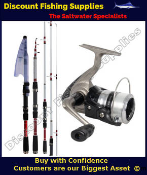 Daiwa Strikeforce 2000 / SPITFIRE 18T TELESCOPIC COMBO with line