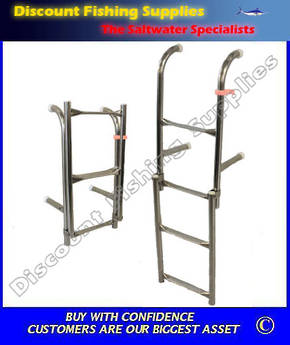 Dixon Removeable 4 step Transom Ladder