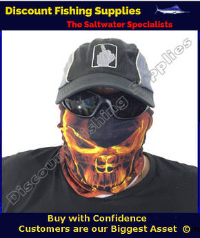 Face Shield - Gold Skull Flame