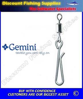 Gemini Genie Fishing Swivel 'n' Link Clips (5) - Keen's Tackle & Guns