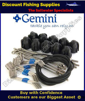Gemini Sinker Assembly Kit Black - Std Grips - Short Tail Wires