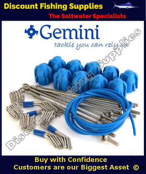 Gemini Sinker Assembly Kit Blue - LONG Grips - Long Tail Wires