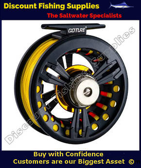 Goture 7/8 Fly Reel pre-spooled with Backing and 7wt Flyline