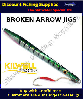 Kilwell Broken Arrow Jig 300gr - Green Mackerel