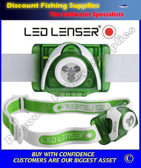 LEDLenser SEO3 Headlamp - Green