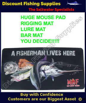 Mad About Fishing Rigging, Bar, Door , Huge Mouse pad / mat