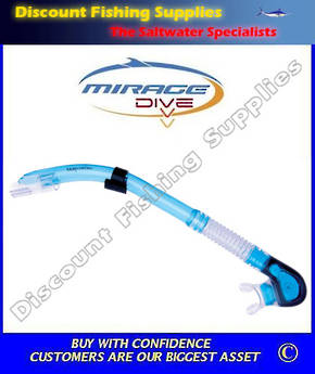 Mirage Cape Silicone Snorkel - Blue