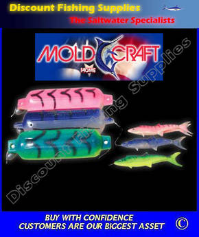 Mold Craft Fish Fender Teaser - Large Pink/White