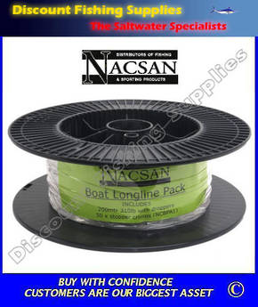 Nacsan Boat Longline Backbone Only - With Droppers