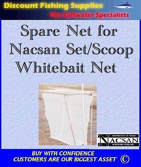Spare Net FOR the Folding Whitebait Scoop And/Or Setnet
