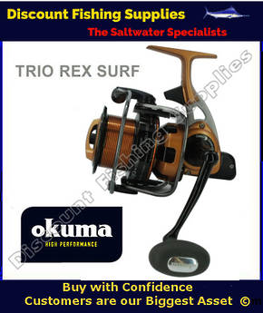 Okuma Trio Rex SURF 60 FD Longcast Surf Reel