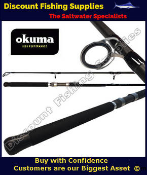 Okuma X-Factor II 6-10kg 7'6" DROPSHOT Spin Rod 2pc