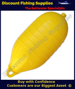QE PVC Cray Float 11" 6 Rib Low Drag Yellow