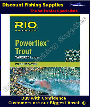 Rio Powerflex 12ft Tapered Leader 3X (8.2lb)