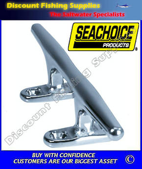 Seachoice Chrome Plated Brass 6 1/2inch Hollow Base Cleat