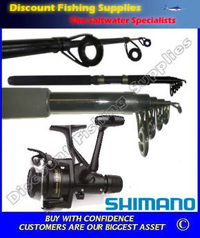 Shimano Eclipse 6' IX2000R Telescopic Spin Combo  WITH LINE