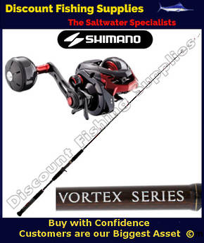 Shimano Genpu 200XTPG Vortex Slowjig Baitcaster Combo 10-20lb 1pc