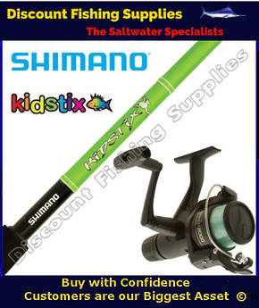 Shimano KidStix / IX2000 Kids Combo - Frog 6ft 2pc WITH LINE