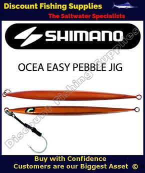 Shimano Ocea Easy Pebble Jig - 350gram - Gold Lumo Squid