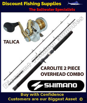 Shimano Talica 8 - Carbolite 8-10kg 2pc Overhead Combo