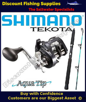 Shimano Tekota 600 / Aquatip 10kg 6ft Boat Combo