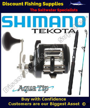 Shimano Tekota 800 / Aquatip 24kg Boat Combo