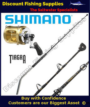 Shimano TIAGRA 50 Wide LRSA - 37kg Bent Butt Combo