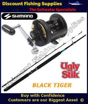 Shimano TLD15 Ugly Stik Black Tiger 25kg 2pc Combo