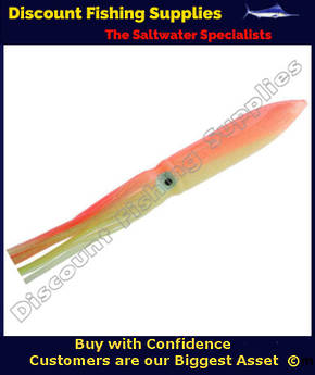 Hollow Soft Shell Squid - Pink/Yellow - LUMO And Vented