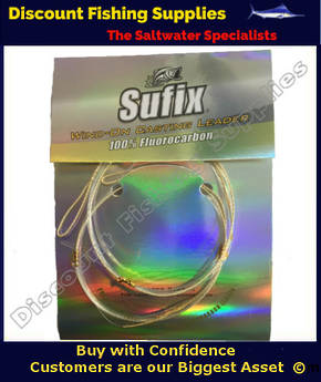 Sufix Fluorocarbon Casting Wind-On Leader 40lb X 2 Leaders