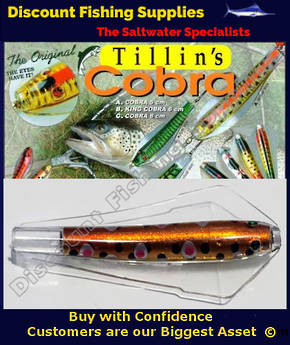 Tillins King Cobra Lure 13.5g Spotted Dog with Hook and Bead
