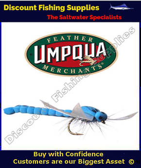 Umpqua Flywater Foam Damsel (blue) #12 Fly