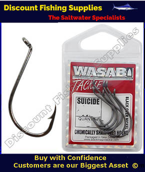 Wasabi Suicide Hooks - Black - Small Pack