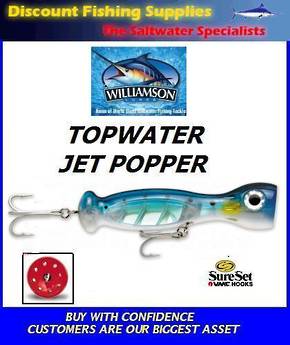 Williamson Jet Popper - 7" Blue Sardine