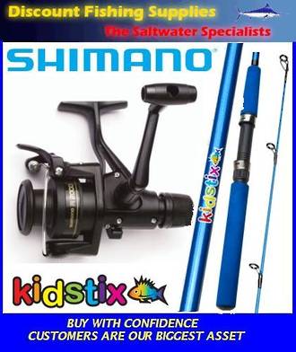 Buy Shimano IX 2000 Kidstix Shark Kids Spinning Combo 3ft 4in 3-6kg 1pc  online at