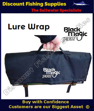 Black Magic Lure Wrap - 6 Pocket, LURE BAG, LURE STORAGE